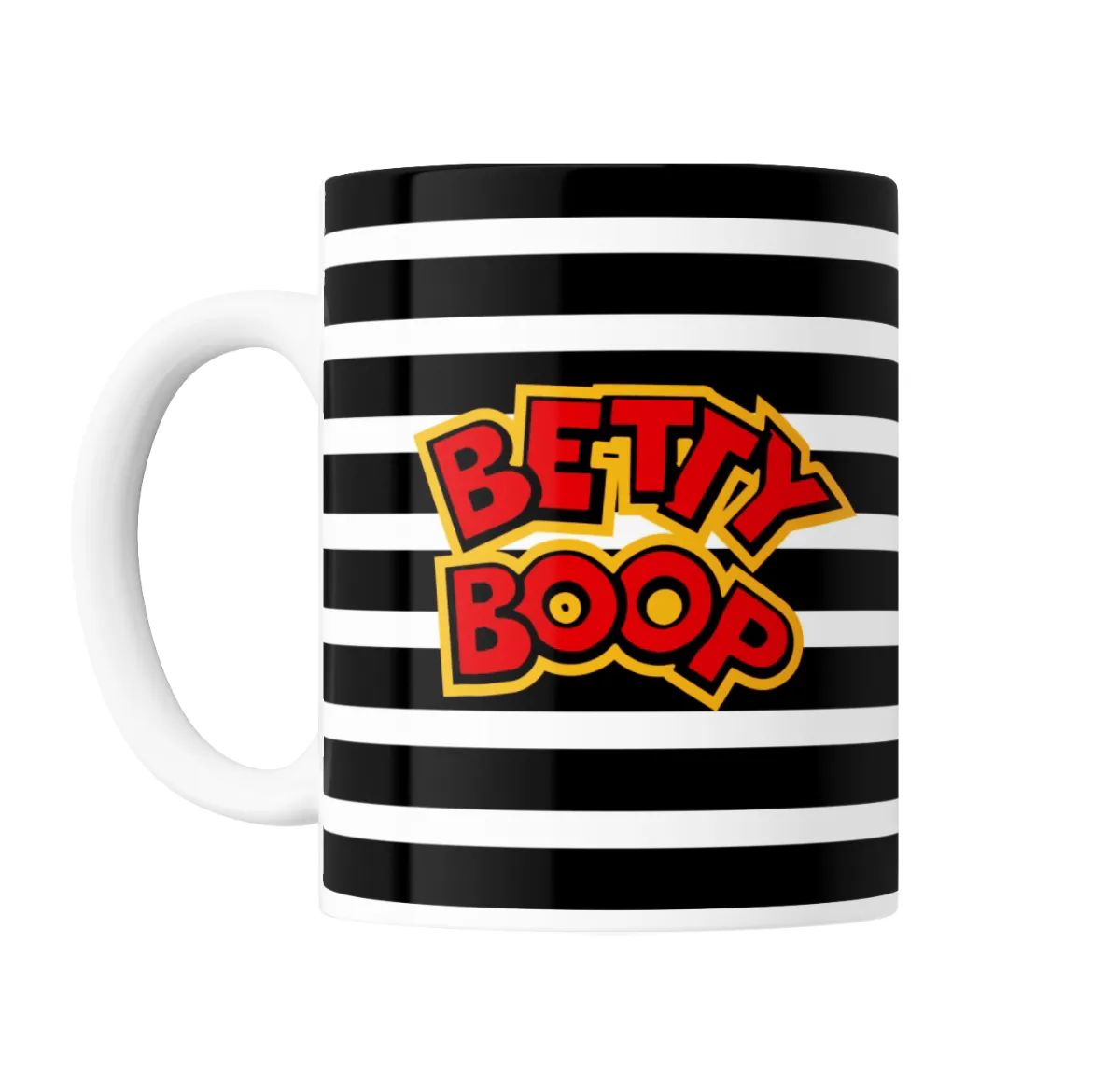 Taza de Cerámica Betty Boop Rayas y Corazones - vista 2