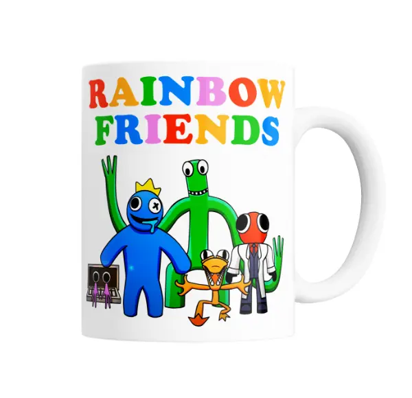 Taza de Cerámica Rainbow Friends Personajes Grupo