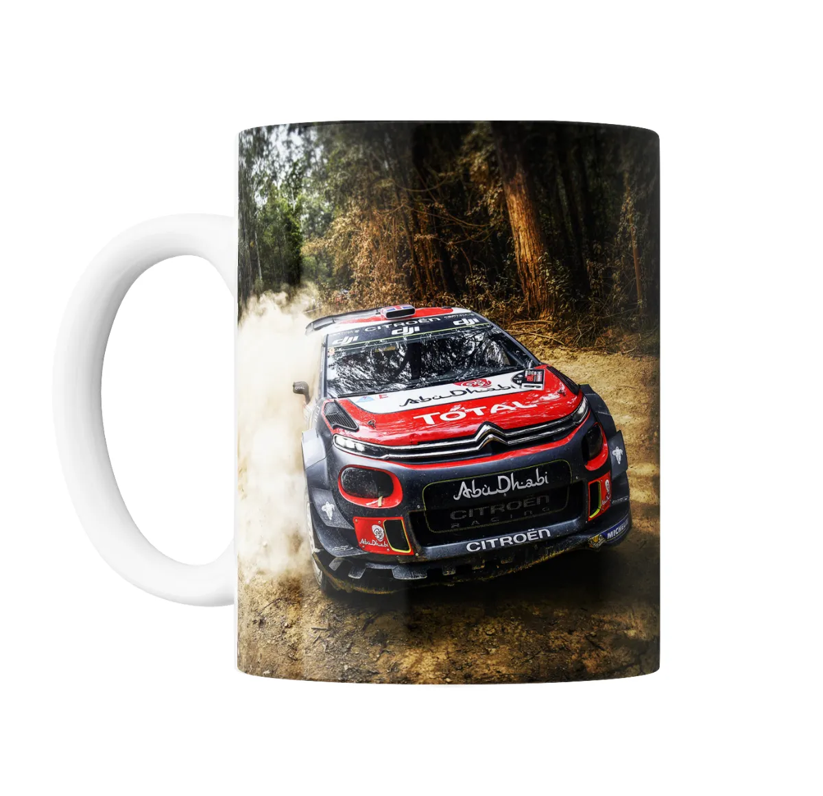 Taza de Cerámica Rally Citroën C3 WRC Total Abu Dhabi - vista 2