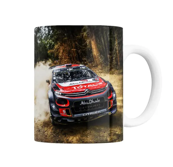 Taza de Cerámica Rally Citroën C3 WRC Total Abu Dhabi