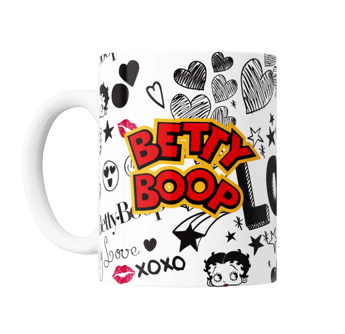 Taza de Cerámica Betty Boop Amor y Corazones - vista 2