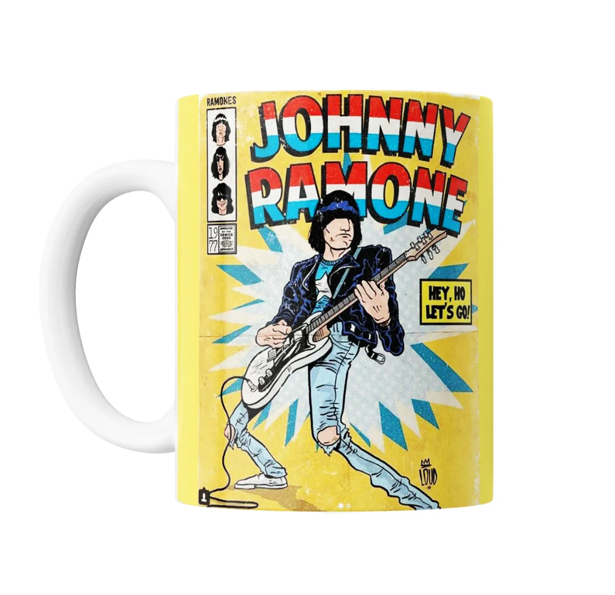 Taza de Cerámica Ramones Johnny Ramone Cómic - vista 2