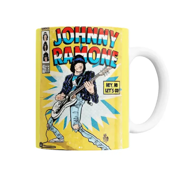 Taza de Cerámica Ramones Johnny Ramone Cómic