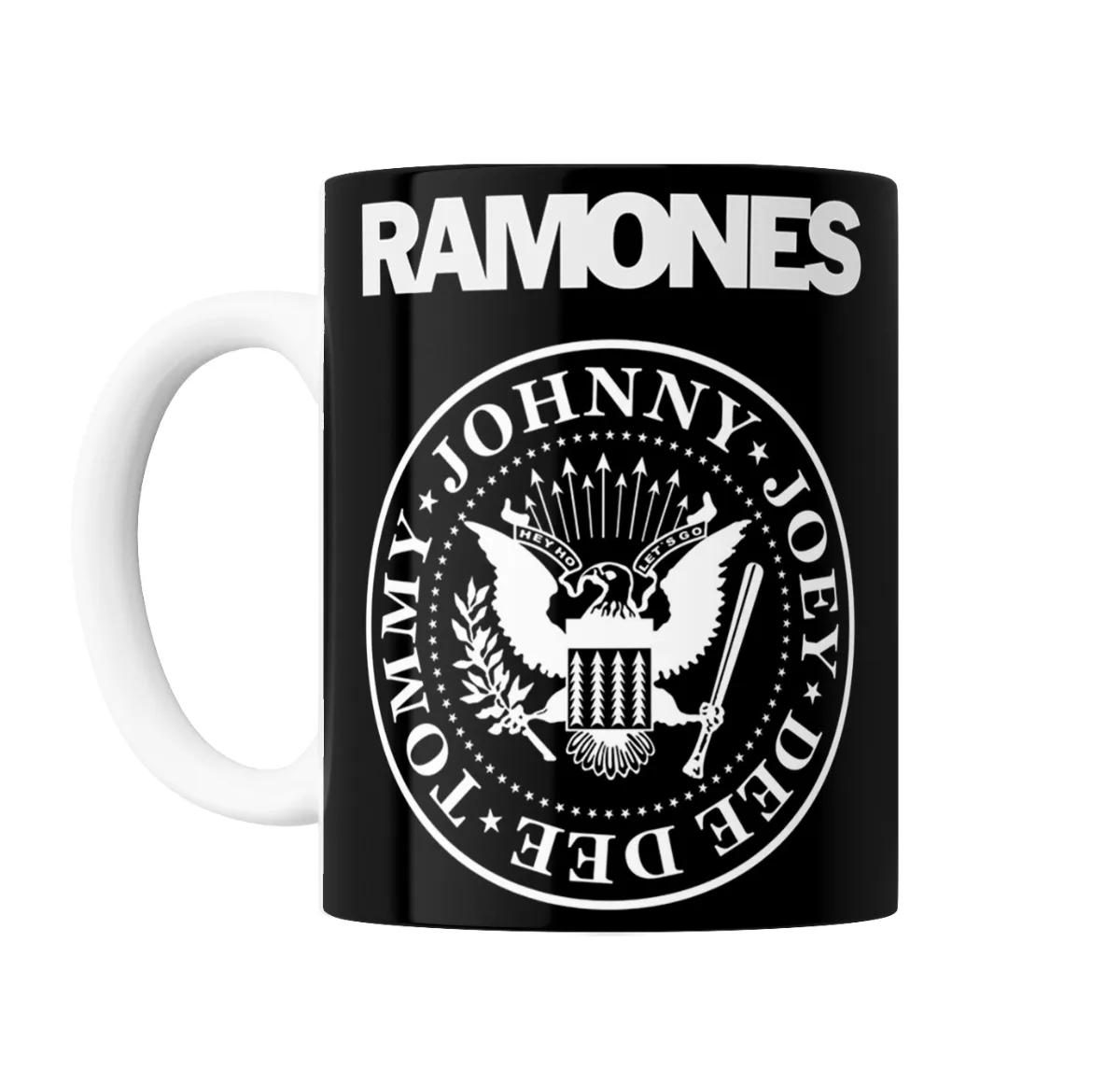 Taza de Cerámica Ramones Logo y Escudo - vista 2
