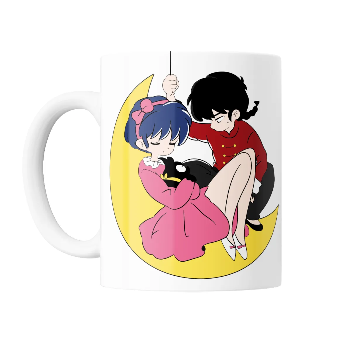 Taza de Cerámica Ranma y Medio Akane y Ranma en la Luna - vista 2