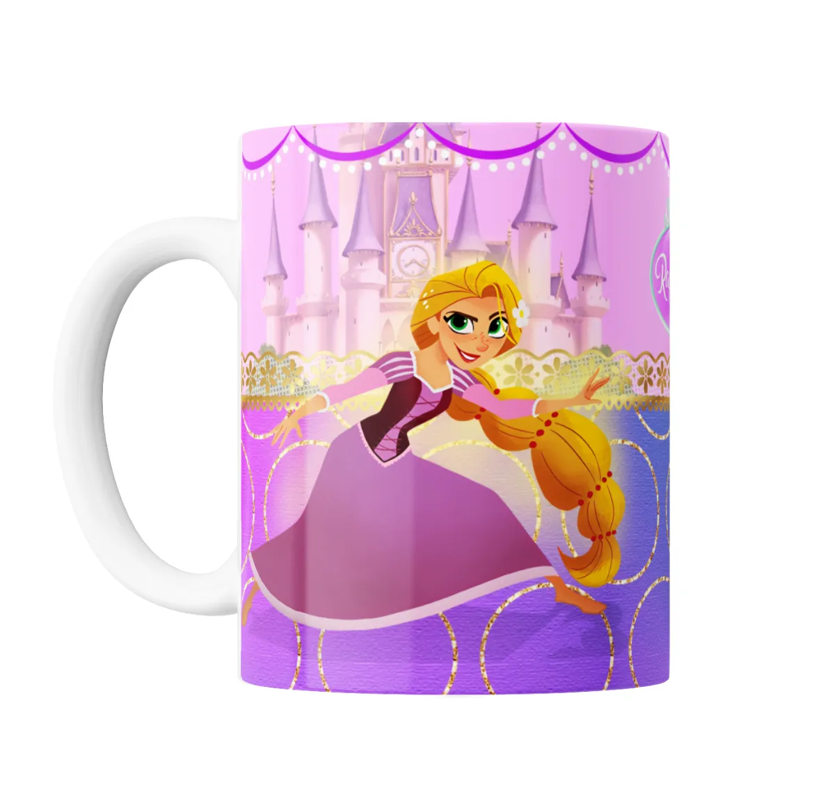 Taza de Cerámica Rapunzel Enredados Flynn Rider y Pascal - vista 2