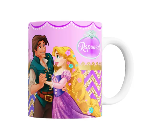 Taza de Cerámica Rapunzel y Flynn Rider Baile