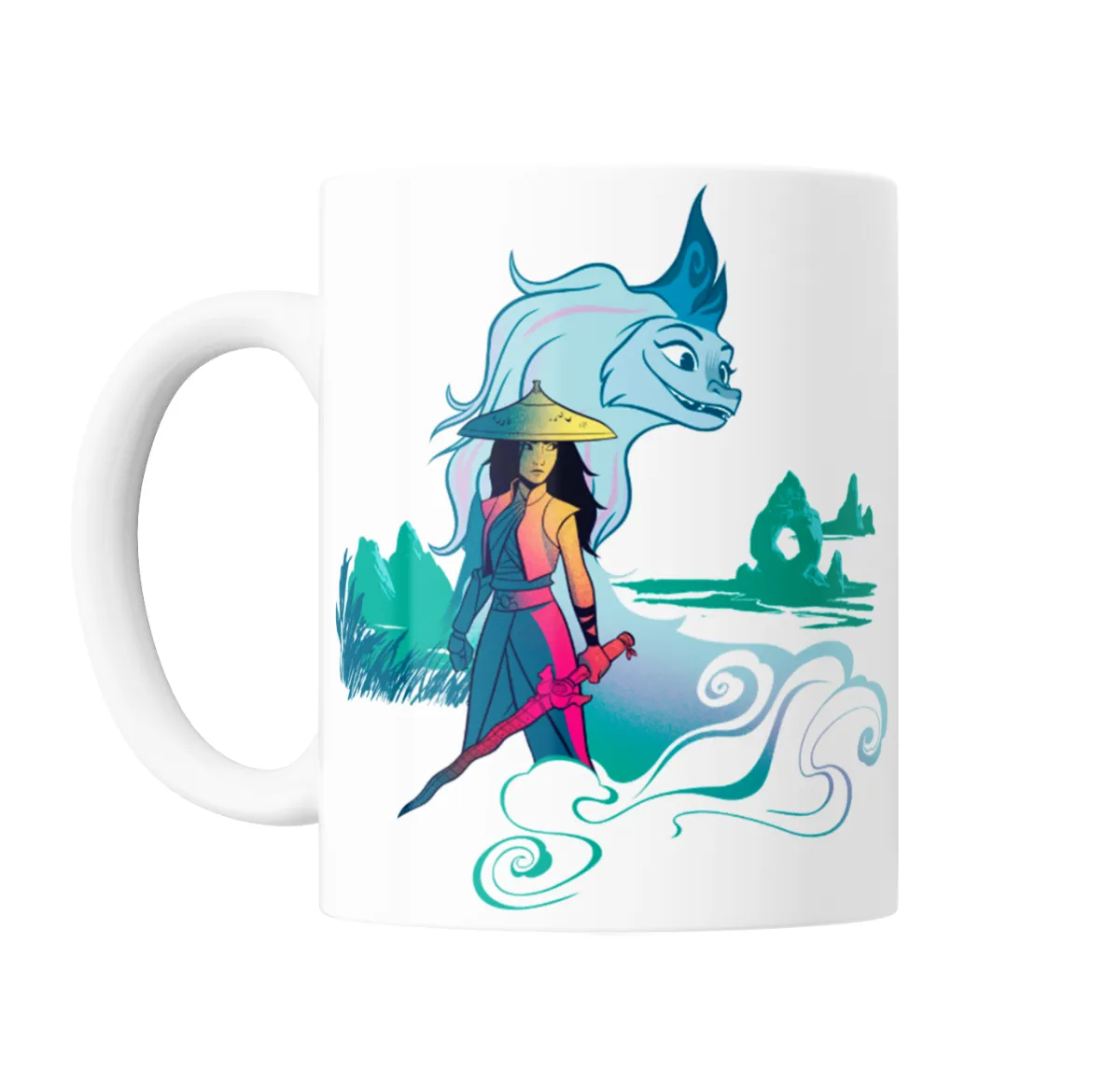 Taza de Cerámica Raya y el último Dragón Raya y Sisu - vista 2