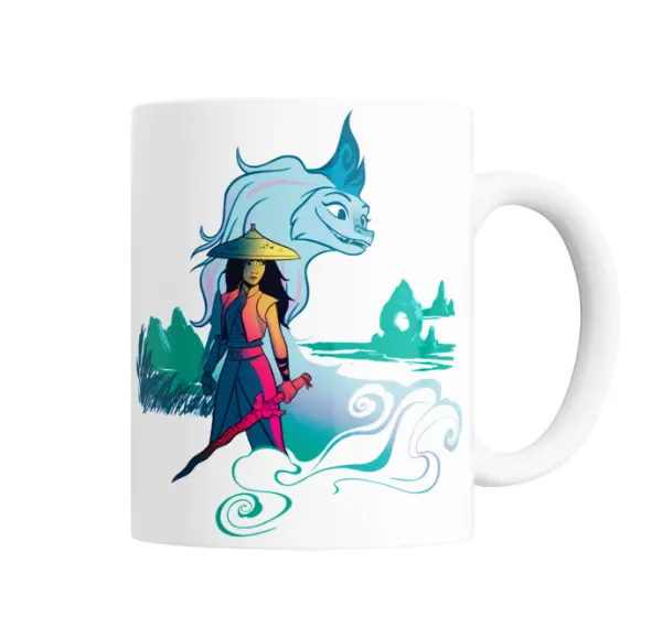Taza de Cerámica Raya y el último Dragón Raya y Sisu