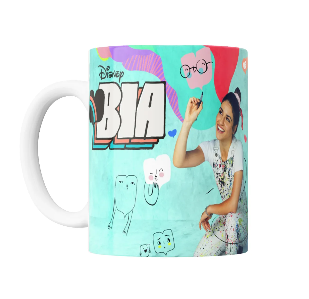 Taza de Cerámica Bia Disney Logo y Protagonista - vista 2