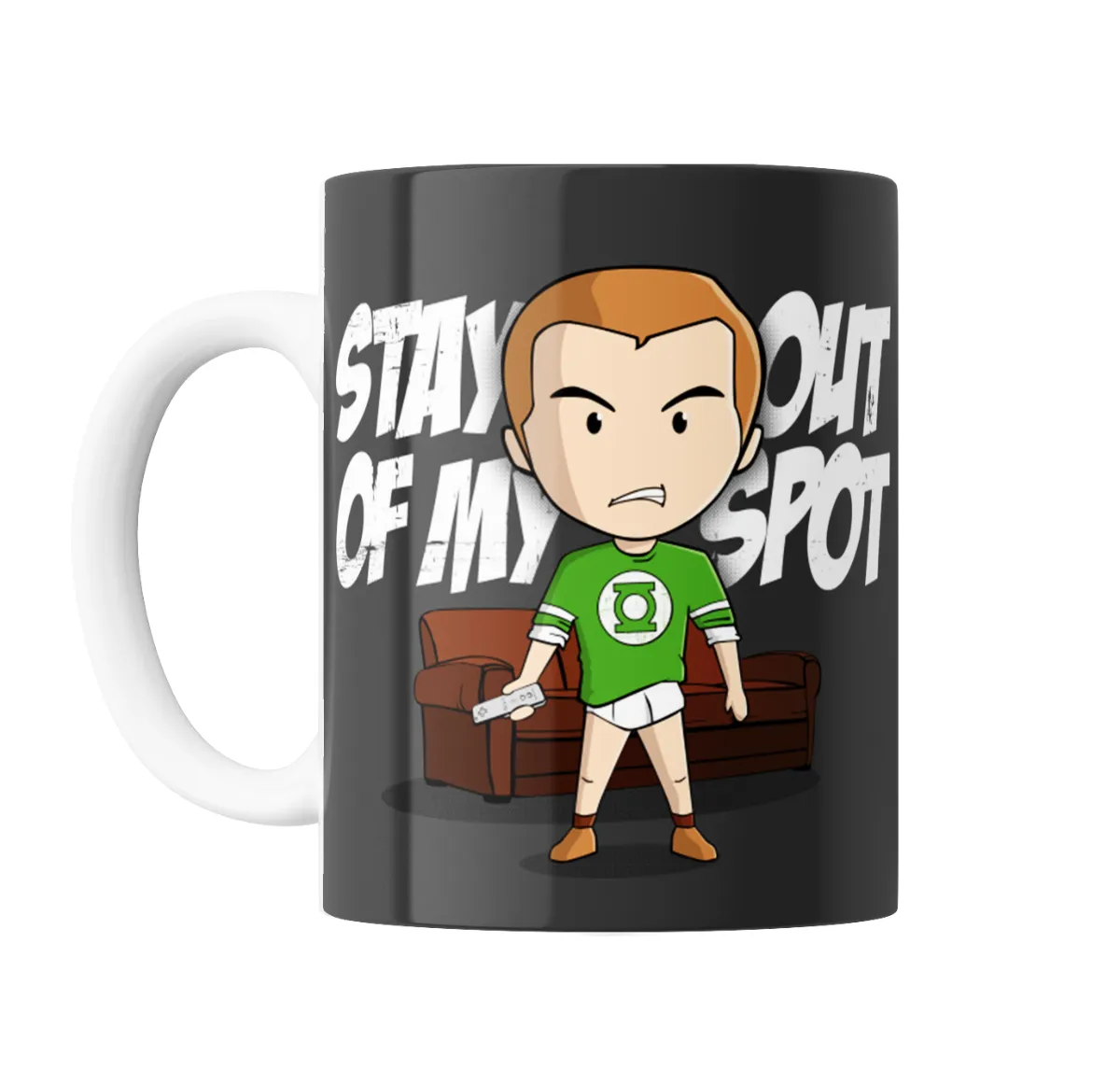 Taza de Cerámica Big Bang Theory Sheldon Cooper Stay Out of My Spot - vista 2