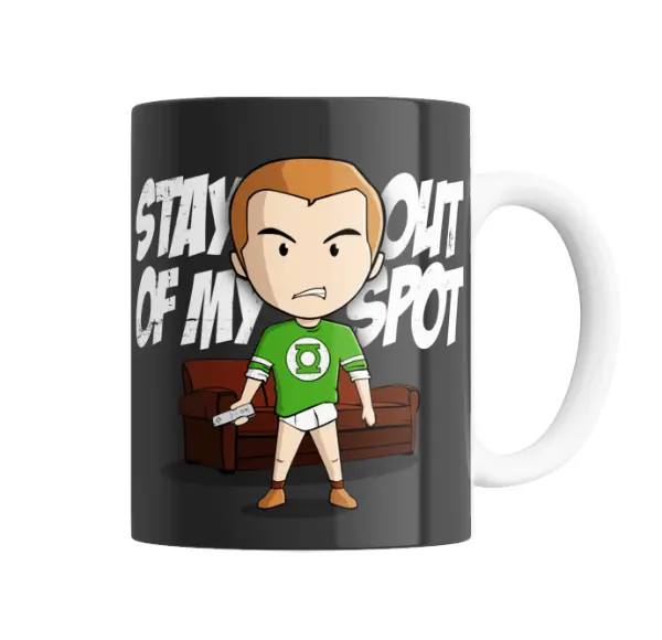 Taza de Cerámica Big Bang Theory Sheldon Cooper Stay Out of My Spot