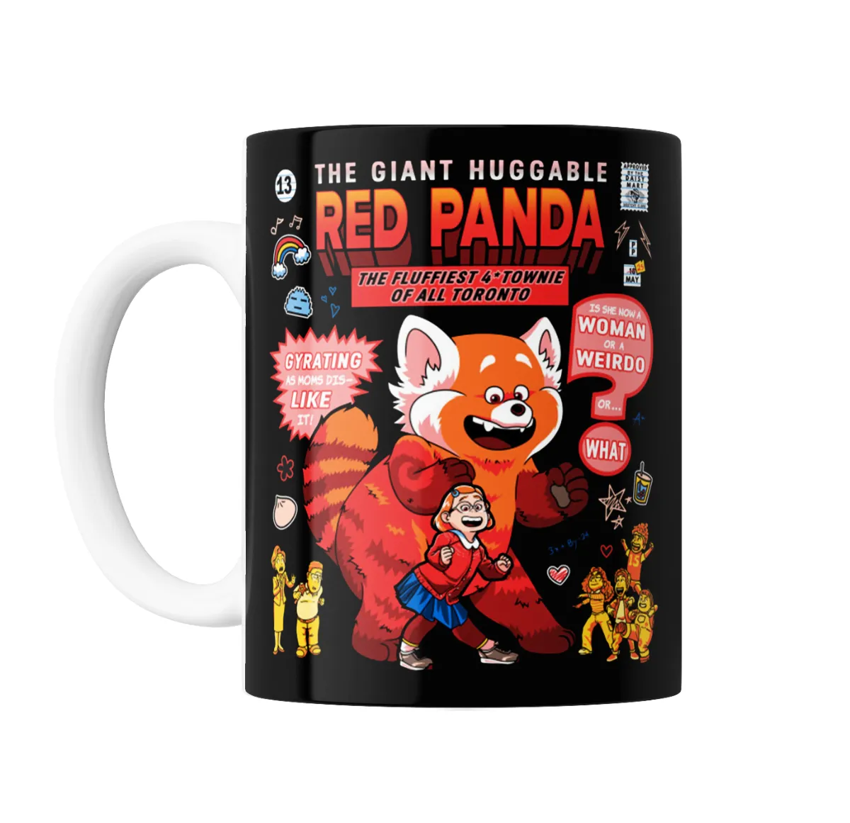 Taza de Cerámica Turning Red Mei con su Panda Rojo Gigante - vista 2
