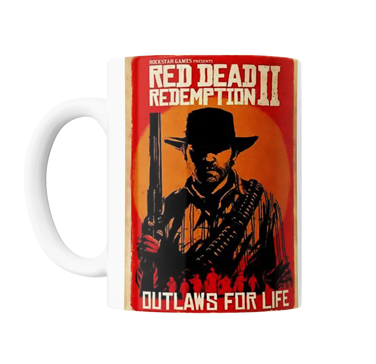 Taza de Cerámica Red Dead Redemption 2 Outlaws for Life - vista 2