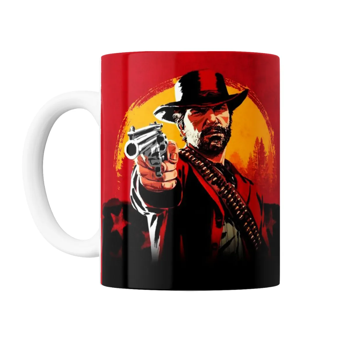 Taza de Cerámica Red Dead Redemption Arthur Morgan con Revólver - vista 2