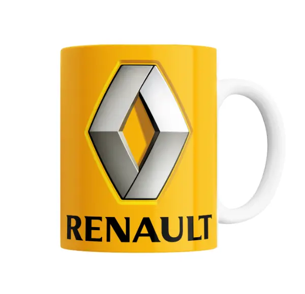 Taza de Cerámica Renault Logo Amarillo