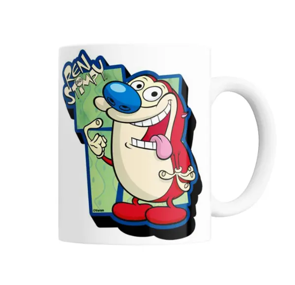 Taza de Cerámica Ren y Stimpy Ren Sonriente