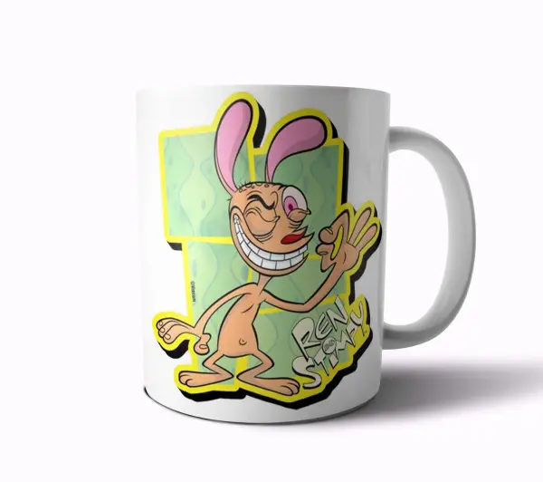 Taza de Cerámica Ren y Stimpy Ren Sonriente