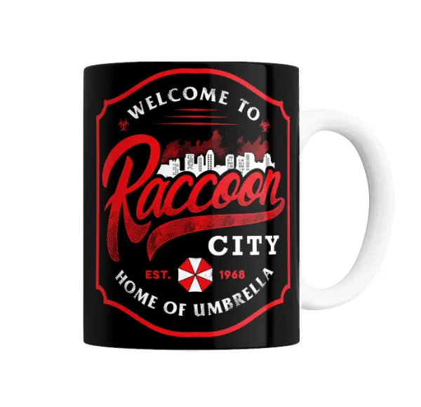 Taza de Cerámica Resident Evil Welcome to Raccoon City Home of Umbrella