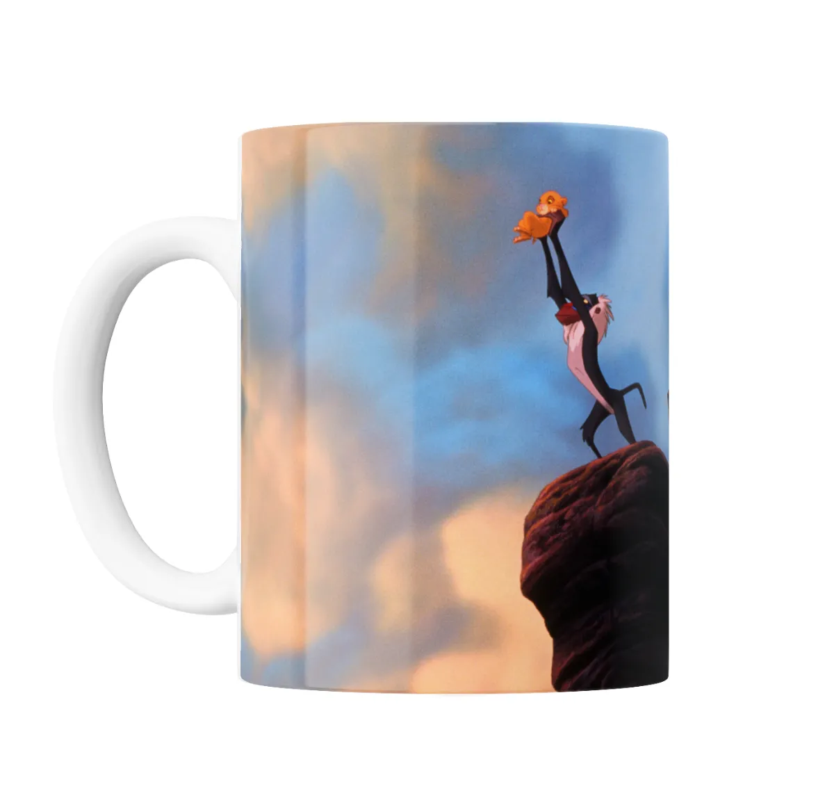 Taza de Cerámica El Rey León Rafiki con Simba y Nala - vista 2