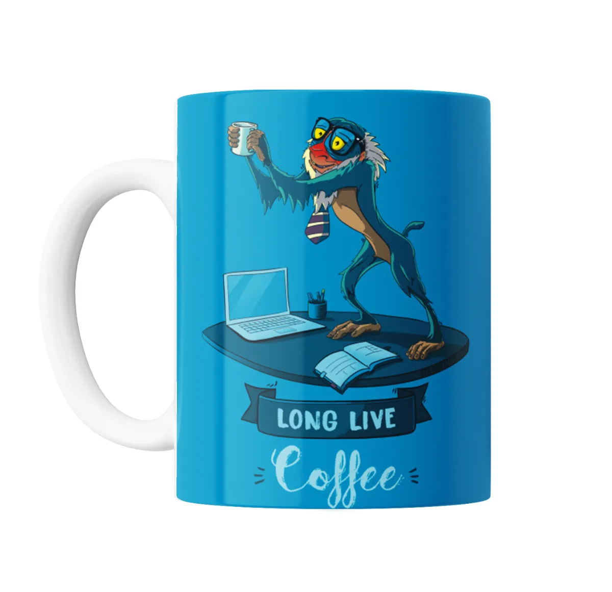 Taza de Cerámica Rey León Rafiki Long Live Coffee - vista 2