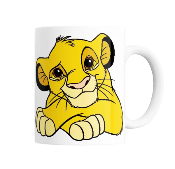 Taza de Cerámica El Rey León Simba Cachorro