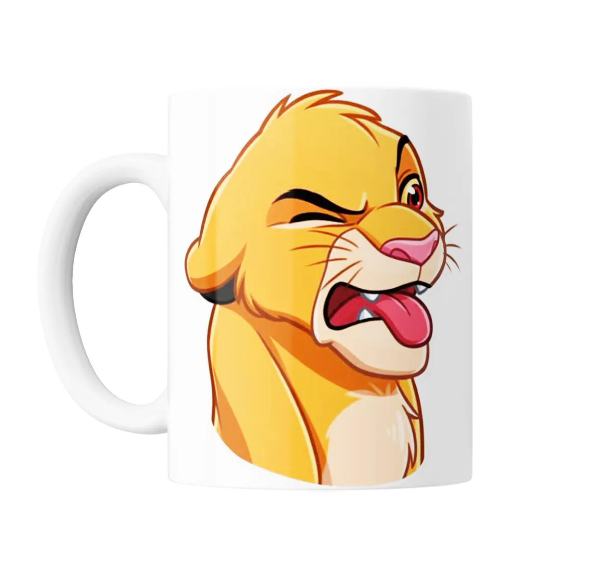 Taza de Cerámica El Rey León Simba Gesto Enojado - vista 2