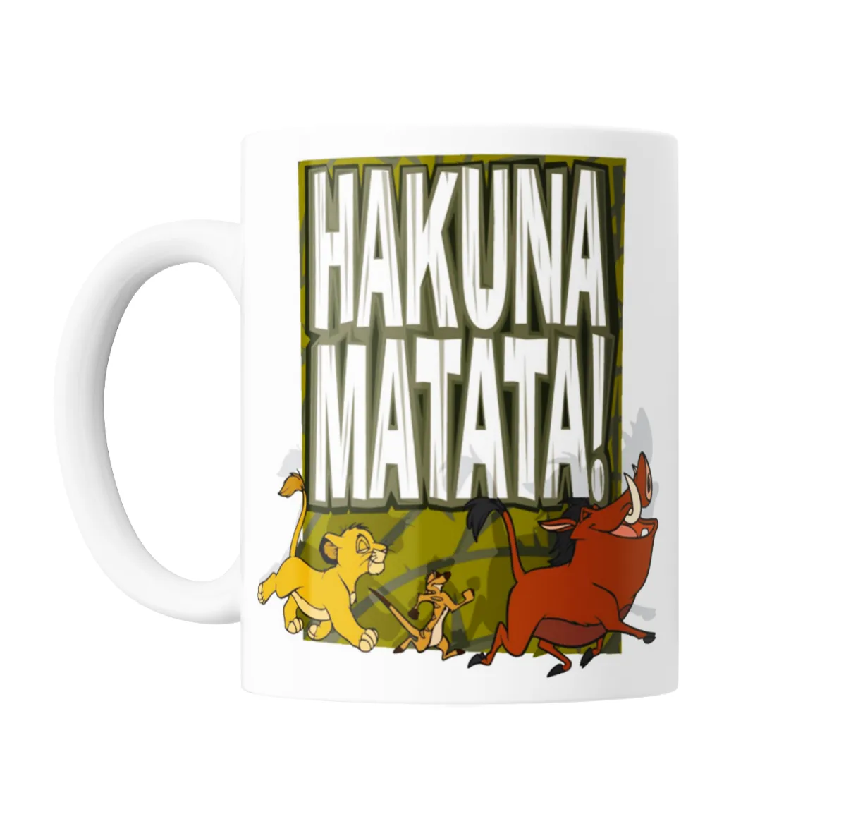 Taza de Cerámica El Rey León Hakuna Matata Simba Timón y Pumba - vista 2