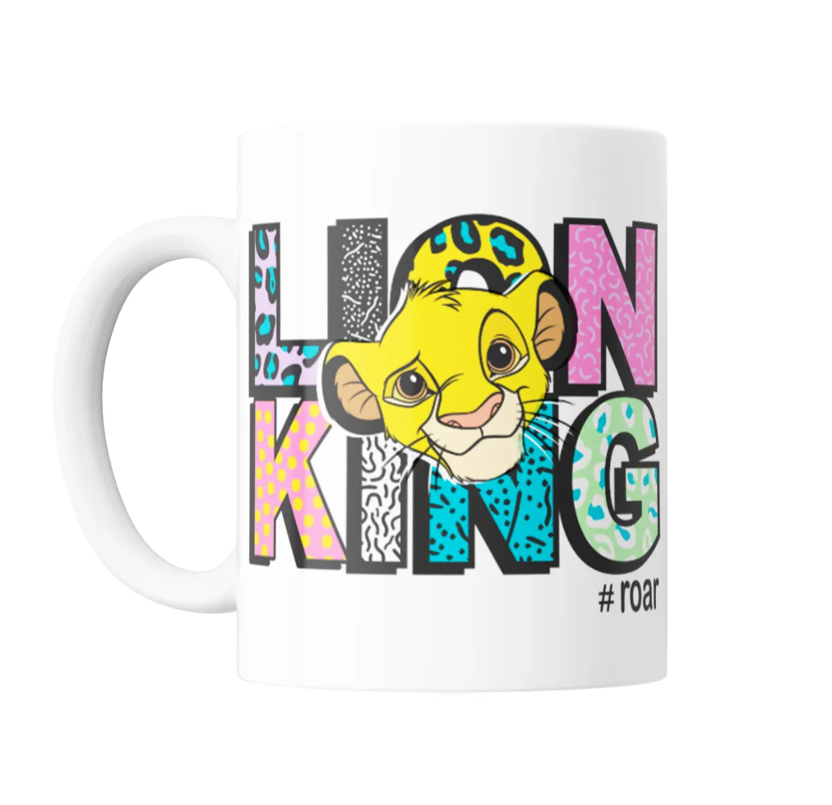 Taza de Cerámica El Rey León Simba Lion King Estampado Colorido - vista 2