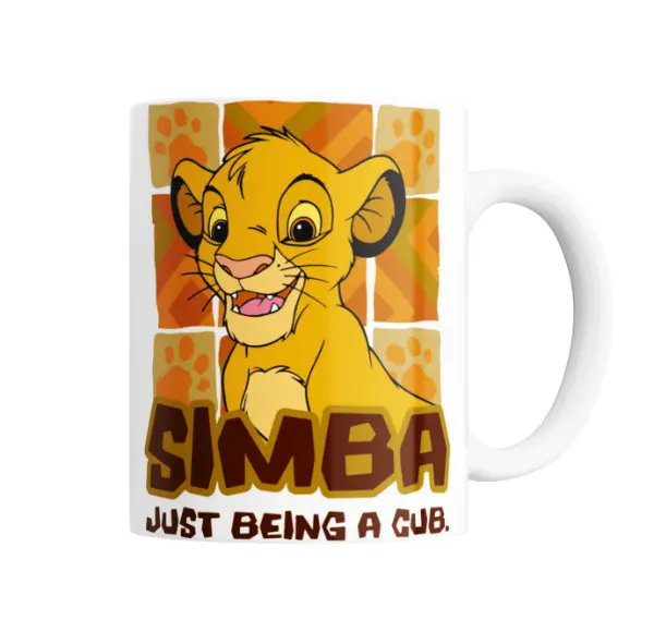 Taza de Cerámica El Rey León Simba Just Being a Cub