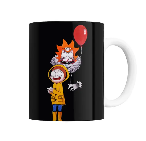 Taza de Cerámica Rick and Morty Morty y Pennywise