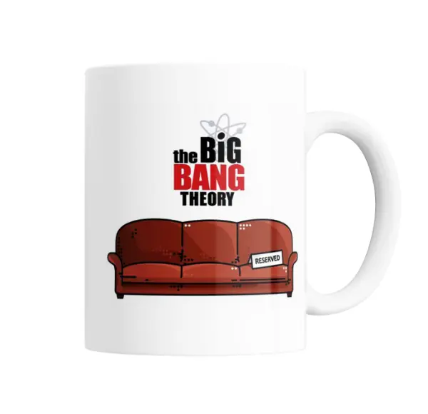 Taza de Cerámica Big Bang Theory Sofá Reserved