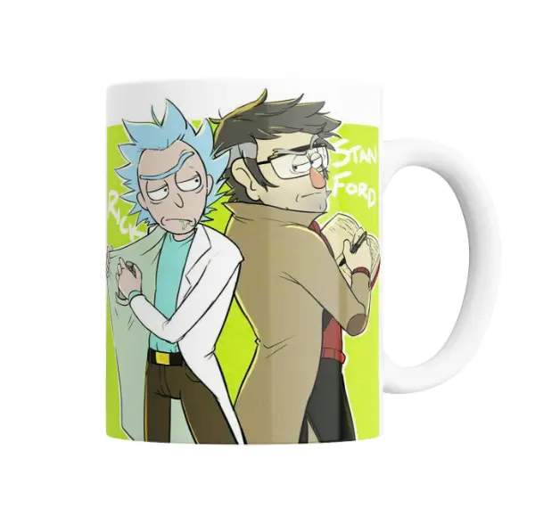 Taza de Cerámica Rick and Morty Rick y Stan Ford