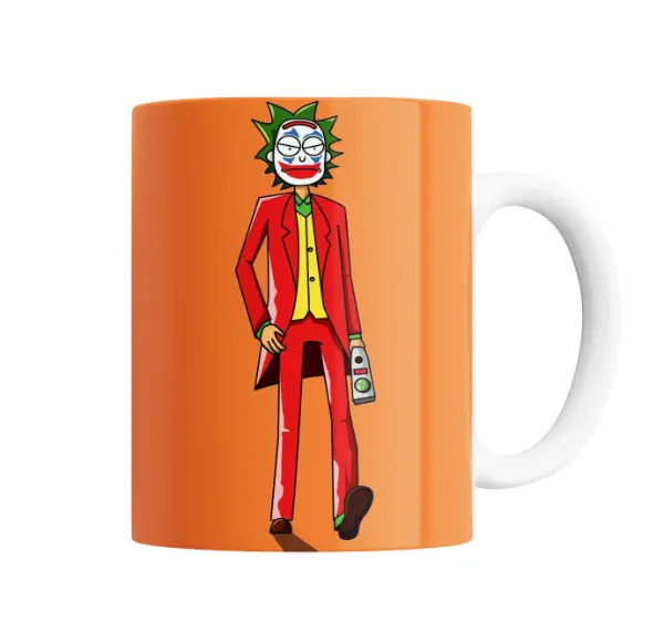 Taza de Cerámica Rick and Morty Joker Traje Rojo