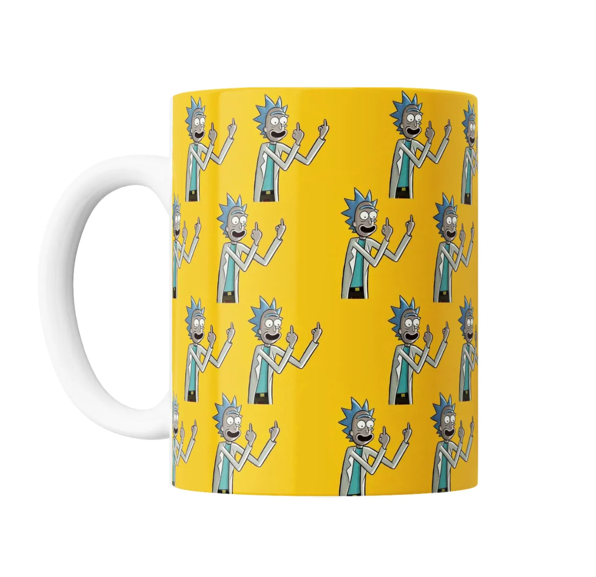 Taza de Cerámica Rick and Morty Rick Dedo del Medio Patrón - vista 2
