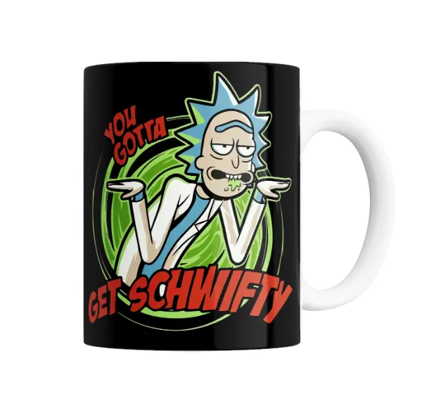Taza de Cerámica Rick and Morty Rick You Gotta Get Schwifty