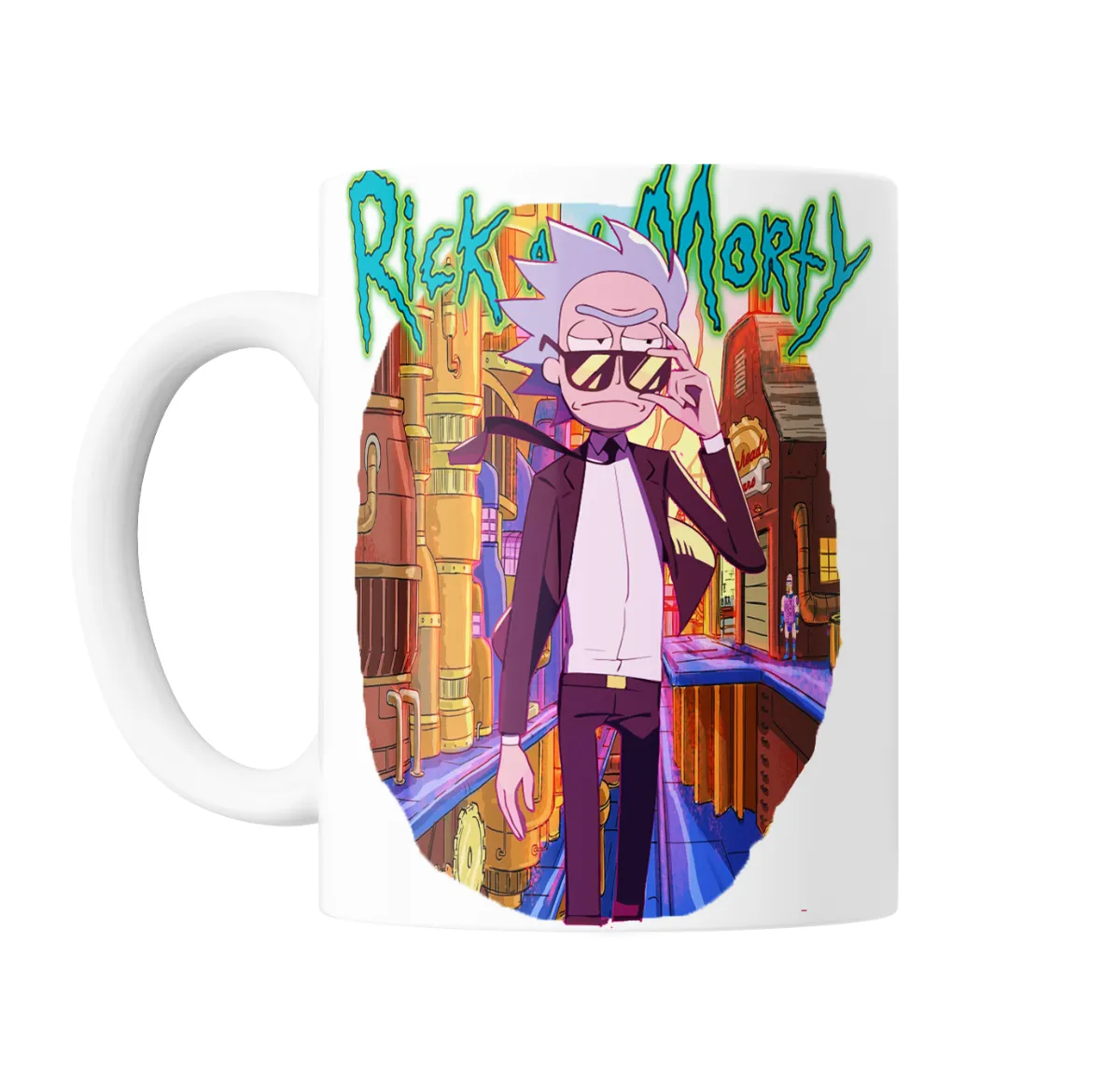 Taza de Cerámica Rick and Morty Rick con Lentes y Laboratorio - vista 2