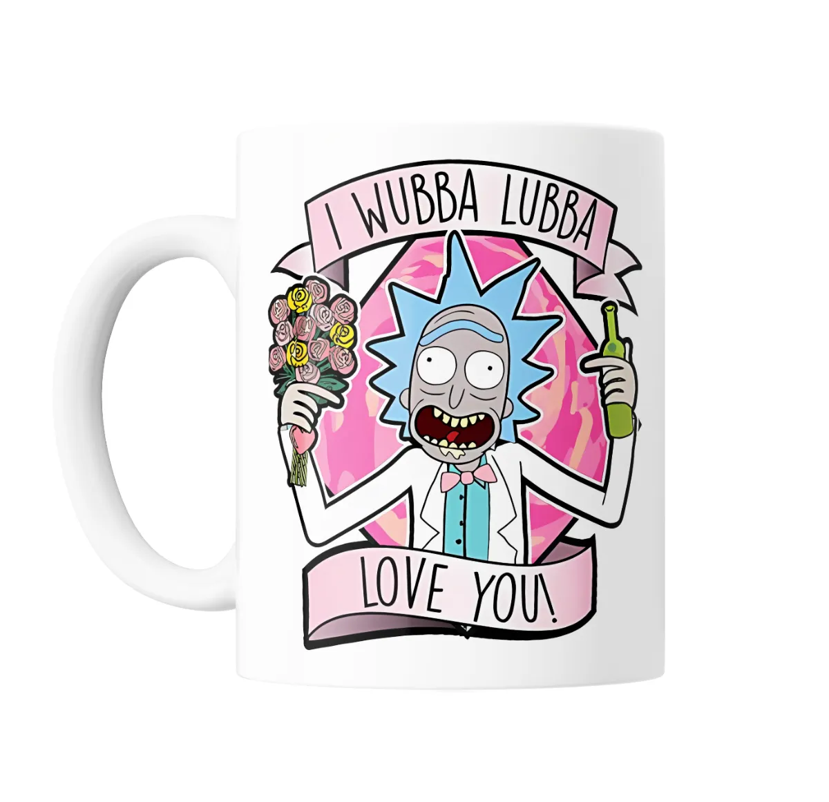 Taza de Cerámica Rick and Morty Rick I Wubba Lubba Love You - vista 2