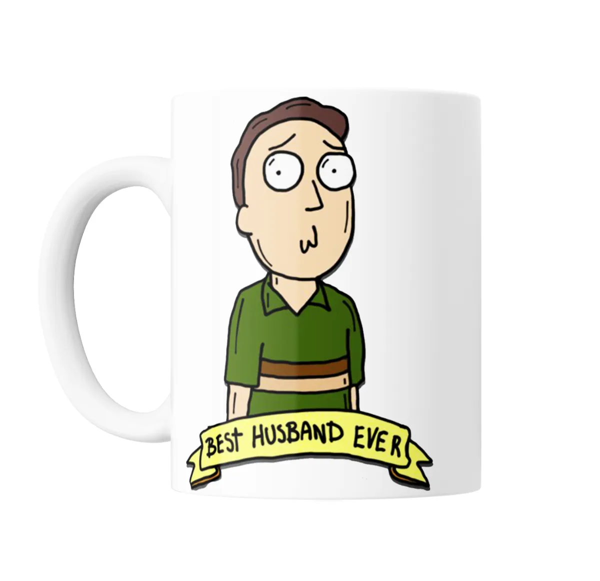 Taza de Cerámica Rick and Morty Jerry Best Husband Ever - vista 2