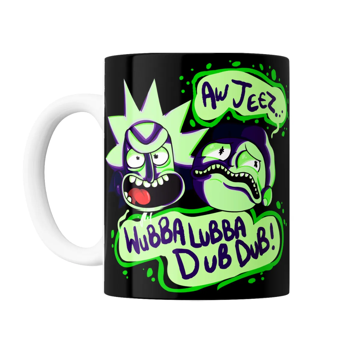 Taza de Cerámica Rick and Morty Wubba Lubba Dub Dub - vista 2