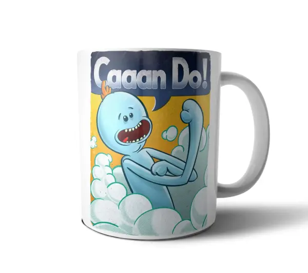 Taza de Cerámica Rick and Morty Mr. Meeseks Caaan Do