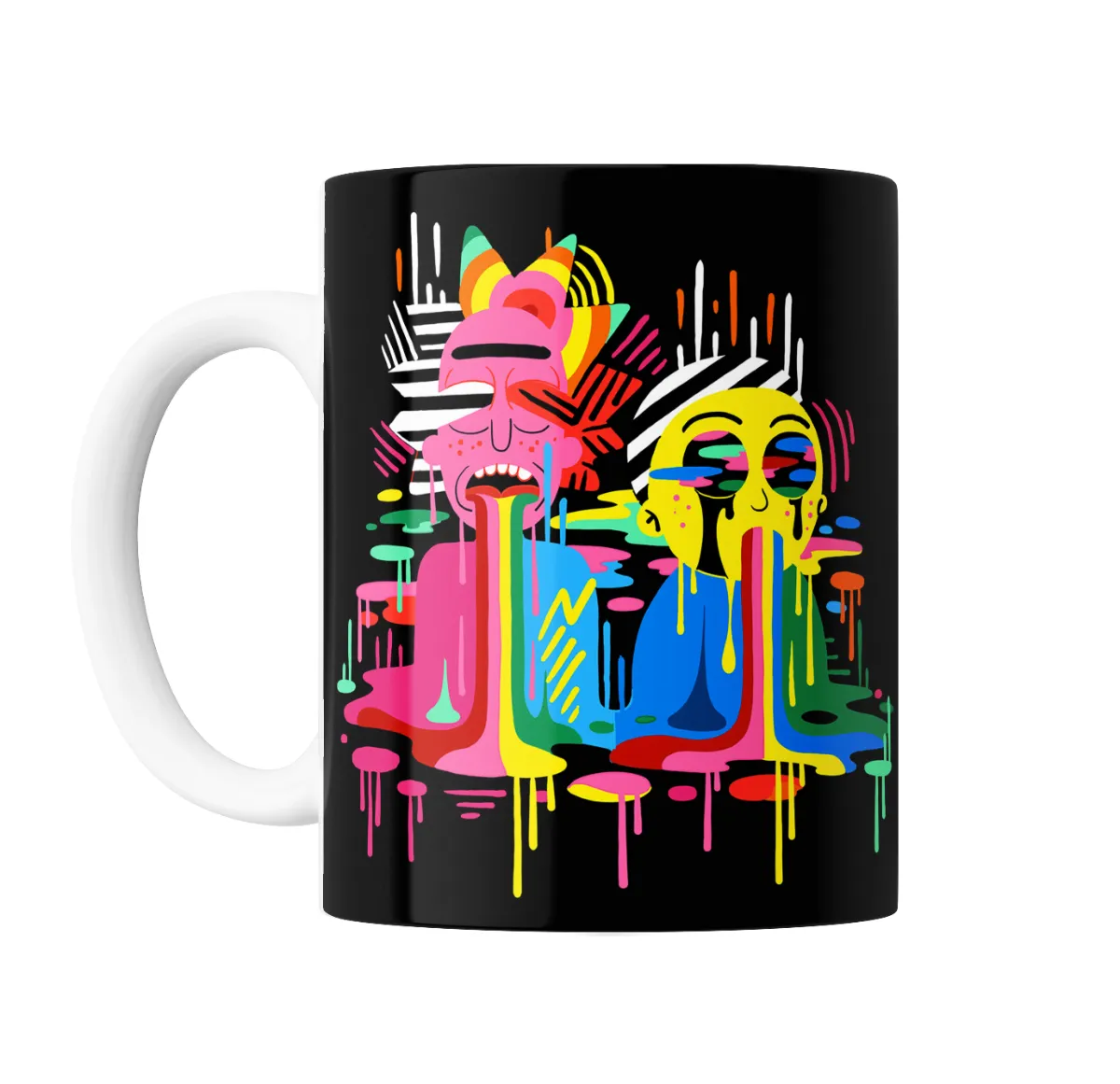 Taza de Cerámica Rick and Morty Psicodélicos Derretidos - vista 2