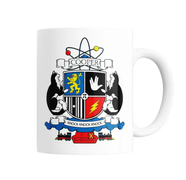 Taza de Cerámica Big Bang Theory Escudo Cooper