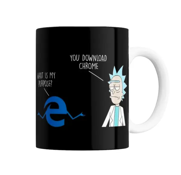 Taza de Cerámica Rick and Morty Rick Edge Chrome