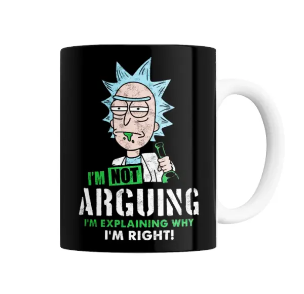 Taza de Cerámica Rick and Morty Rick I'm Not Arguing