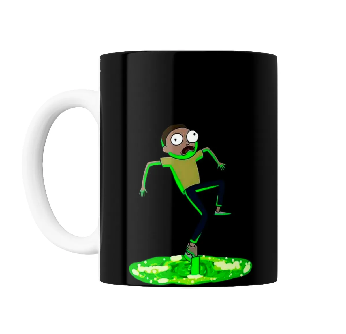 Taza de Cerámica Rick and Morty Rick con Portal Verde - vista 2