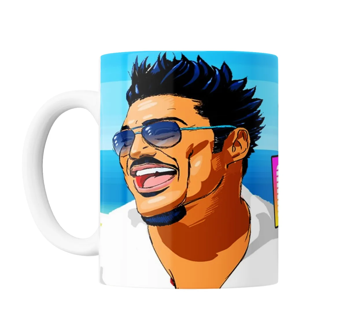 Taza de Cerámica Ricky Fort Caricatura Lentes Sonriente - vista 2