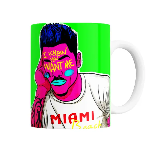 Taza de Cerámica Ricky Fort Miami Beach I Know You Want Me