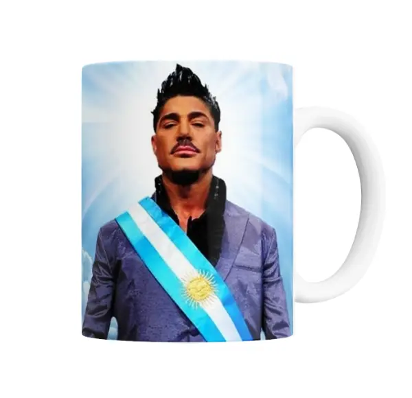 Taza de Cerámica Ricky Fort Presidente Argentina