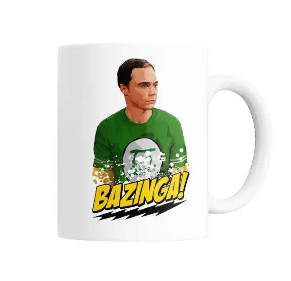 Taza de Cerámica Big Bang Theory Sheldon Cooper Bazinga